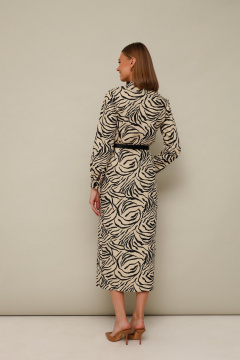 Джинсовое платье с фигурным вырезом и разрезом, без подкладки PUR PUR 11-274/4 - фото 3