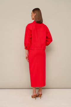 Джинсовый комплект жакет и юбка на каждый день PUR PUR 11-286/5 - фото 5