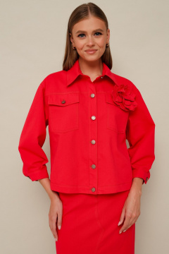 Джинсовый комплект жакет и юбка на каждый день PUR PUR 11-286/5 - фото 2