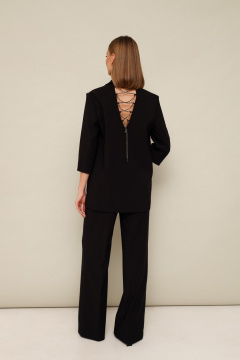 Эффектный костюм из костюмной ткани с рельефами PUR PUR 11-296/2 - фото 4