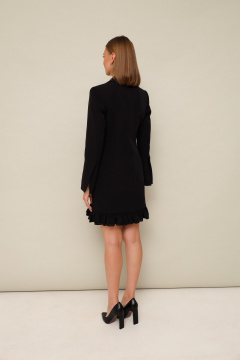 Деловое платье с рельефами, воротником пиджачного типа и оборкой PUR PUR 11-312 - фото 5