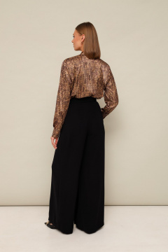 Брюки-кюлоты с запахом и блуза с притачным воротником PUR PUR 11-317/1 - фото 4