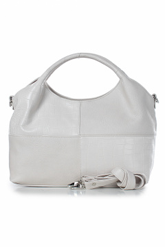 Летняя кожаная сумка с гладким дизайном и ручками Galanteya 37223.23с938к45 молочный - фото 2