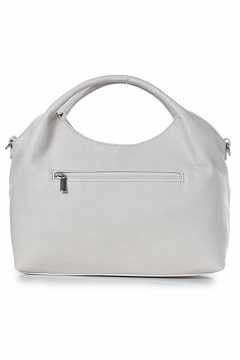 Летняя кожаная сумка с гладким дизайном и ручками Galanteya 37223.23с938к45 молочный - фото 3