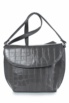 Серая экокожаная сумка на каждый день с вместительным размером Galanteya 4424.24с241к45 серый_т. - фото 2