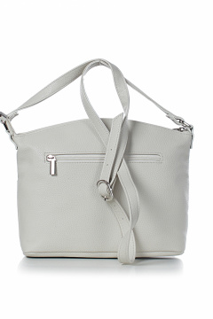 Сумка из экокожи на одно отделение с карманами и магнитом Galanteya 51123.24с109к45 молочный - фото 3