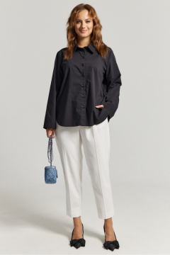 Рубашка прямого свободного кроя из хлопковой ткани Avord V3109 - фото 1