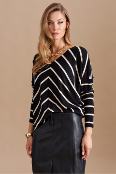 ELLETTO 3747 черно-бежевый