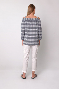 Блуза из хлопка и текстиля, летняя BURVIN 5496-51 1 - фото 2