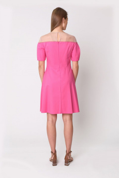 Летнее розовое платье из текстиля для повседневных образов BURVIN 5938-81 1 - фото 2