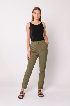 Брюки на каждый день из вискозы, текстиля, демисезонные BURVIN 7373-11 2 - фото 1