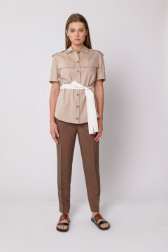 Блуза из хлопка на каждый день, демисезон BURVIN 7392-51 1 - фото 1