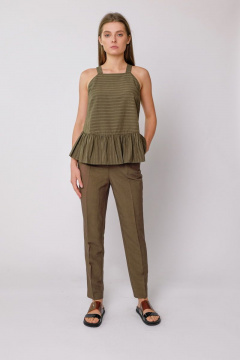 Блуза из вискозы и текстиля, демисезон BURVIN 7505-51 2 - фото 1