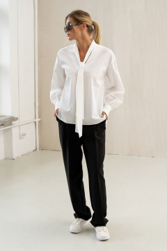 Блуза свободного силуэта с А-образным воротником SILVERSPICE S-6415 - фото 2