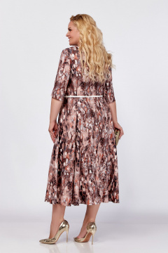 Платье прилегающего силуэта с рельефами и расклешенной юбкой Swallow 765 - фото 5