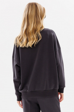 Демисезонный женский джемпер из трикотажа с вышивкой для повседневных образов GO F4077/30-03. 170-176 - фото 4