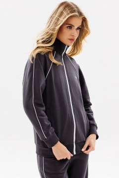 Джемпер спортивный из хлопка с вышивкой и карманами GO F4082/30-03. 164-170 - фото 3