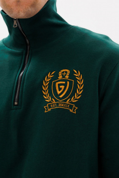 Джемпер с короткой застежкой и вышивкой для повседневной носки GO M4077/25-02. 182-188 - фото 2