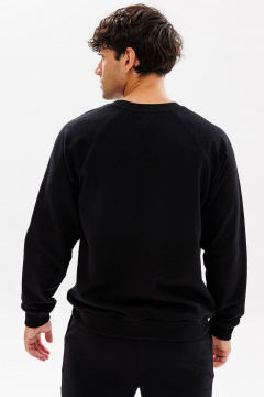 Свитшот с логотипом и молнией из хлопка GO M4083/40-02. 182-188 - фото 3