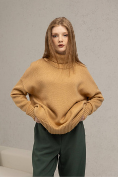 Демисезонные брюки с вместительными карманами и высокой посадкой Romgil РТ0037-ПЭ2 темно-зеленый - фото 2