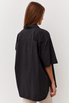 Деловая рубашка из хлопка с коротким рукавом Luitui R2052 - фото 4