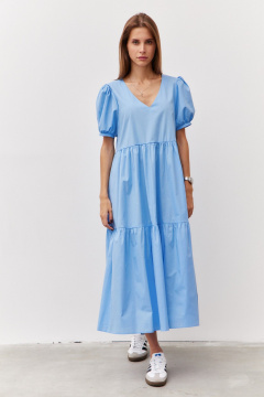 Летнее платье из хлопка с коротким рукавом Luitui R1090.1 - фото 1