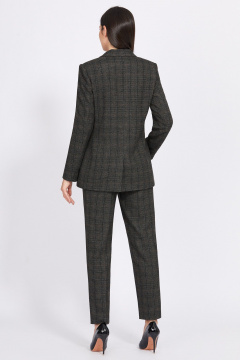 Серые брюки со стрелками из ткани с вискозой Bazalini 4972 - фото 5