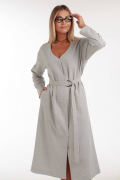 Платье рубашка свободного силуэта с карманами Your size 2233 - фото 5