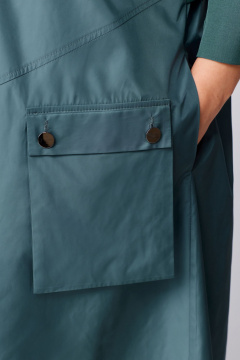 А-образное платье с имитацией косухи и сборкой Мишель стиль 1209 полынь - фото 5