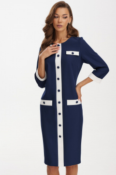 Платье Твой имидж 1932 синий - фото 5