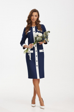 Платье Твой имидж 1932 синий - фото 1