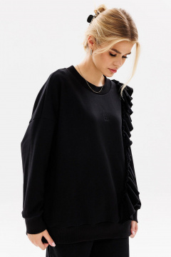 Костюм женский из трикотажа с воланом и боковыми карманами GO F3043/40-02.170-176 - фото 2