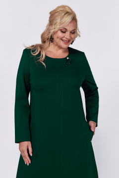 Длинное платье из трикотажа больших размеров с прорезными карманами Algranda А4010 - фото 3