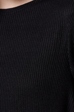 Платье трапеция демисезонное из трикотажа для женщин Панда 128783w черный - фото 3