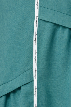 Платье А-образного силуэта из хлопка с карманами и асимметричным кроем Орхидея 1271-1 - фото 5