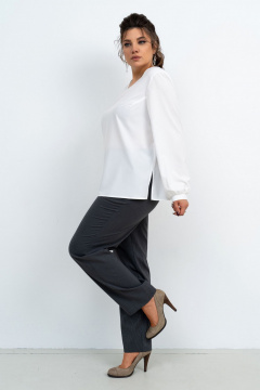 Классический комплект тройка из текстиля для офиса Aira Style 24-27 графит-серый - фото 3