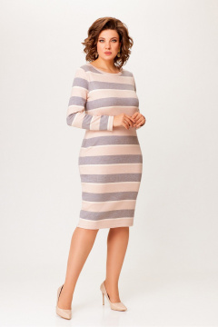 Миди-платье из трикотажа с круглой горловиной Swallow 770 - фото 3
