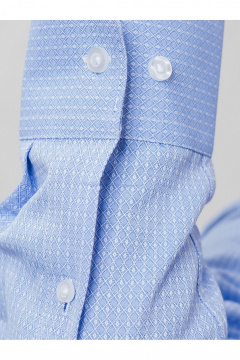 Круглогодичная рубашка классический стиль из хлопка Nadex 01-048612/520-24 светло-синий - фото 3