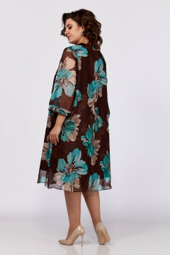 Платье из шифона с принтом и прозрачной подкладкой Koketka i K 1165 - фото 2