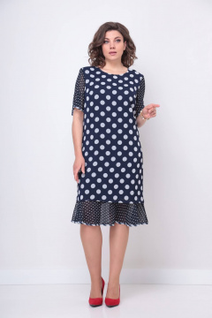 Нарядное платье из шифона с воланами и рукавами 50 Solomeya Lux 677 короткое - фото 1