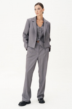 Деловой жакет полуприлегающего силуэта с английским воротником Fantazia Mod 4867 - фото 2