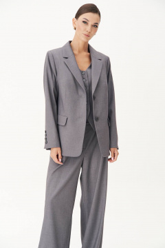 Классический жакет расширенного силуэта с клапаном Fantazia Mod 4868 - фото 5