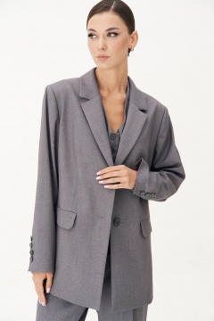 Свободный жакет с высокой шлицей и прорезными карманами Fantazia Mod 4869 - фото 1