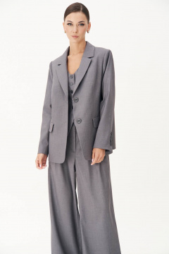 Широкие брюки на притачном поясе с защипами Fantazia Mod 4872 - фото 5