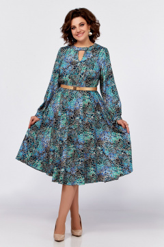 Платье на каждый день с нагрудными вытачками и поясом Swallow 775 - фото 4