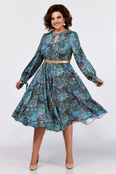 Платье на каждый день с нагрудными вытачками и поясом Swallow 775 - фото 2