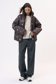 Демисезонная куртка прямого кроя из плащевки Art Ribbon M1074K - фото 1