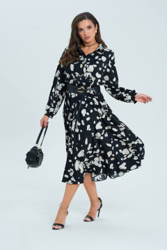 Платье с плечевыми накладками и карманами Verita 2322 - фото 4