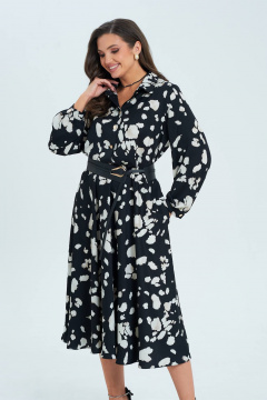 Платье с плечевыми накладками и карманами Verita 2322 - фото 3