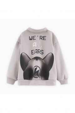 Светло-серый жакет из трикотажа из хлопка Bell Bimbo 242028 св.серый - фото 4